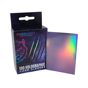 Prismatic Defender Holographic Card Sleeves - Nova Purple
