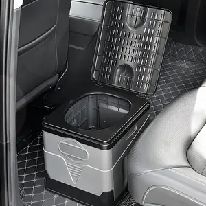 Camping Toilet Portable Foldable Toilet for Adults Waterproof for Outdoor Emergency Luggable Loo Hiking Car Travel