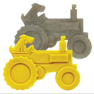 Power Chewers Ultra Durable Nylon Tractor Dog Chew Toy for 15-80 lbs Dogs - Yellow, 4.5" Tall, 6.25" Wide, Veterinarian Approved, Made in USA