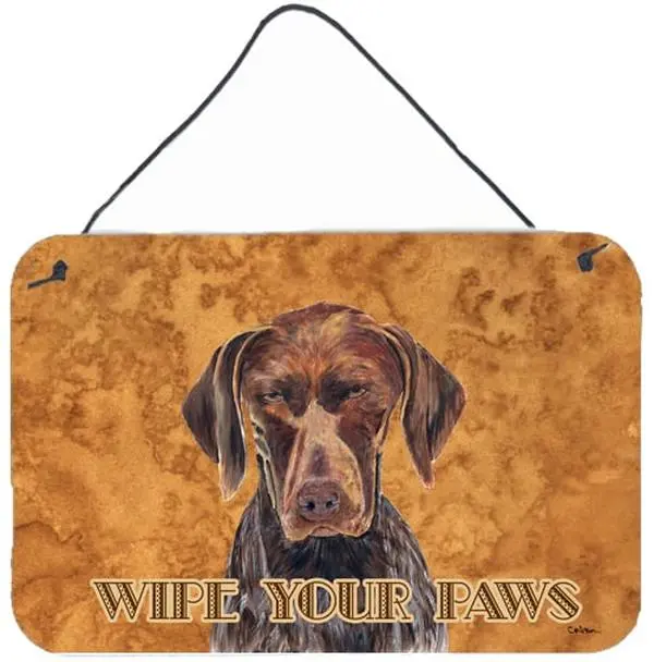 Carolines Treasures SC9117DS812 8x12 in. German Shorthaired Pointer Aluminium Metal Hangable Wall or Door Decor, Home Decor Accent