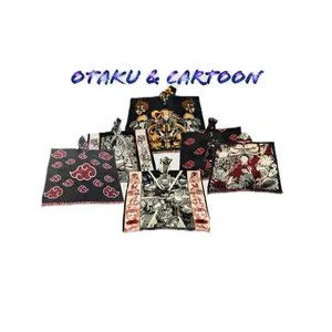 Otaku & Cartoon Inspired Design Ponchos - Wooden Loomed with Alpaca Wool Unisex Poncho for All Season