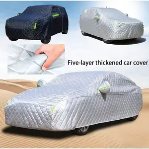 2026 New 5-Layer Thickened Car Cover: Sun Protection, Waterproof, UV Protection, Windproof, Dustproof, Universal Fit, Suitable for Sedans, SUVs, and Pickup Trucks, All-Season Use， car  covers for outside car cover seats car cover windshield