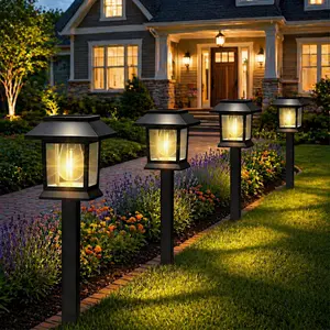 Elegant Solar Pathway Lights – Modern Luxury Design, Easy Installation, Auto On/Off, IP65 Waterproof, Perfect for Garden, Yard, Driveway & Backyard, Decorative Outdoor Solar Floor Lamps