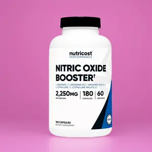 Nitric Oxide Booster (2250mg) 90 Capsules - Gluten Free, Non-GMO, 750mg Per Casule, 30 Servings