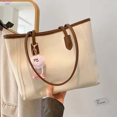 Women's 2026 New Summer Elegant Textured Tote - Korean-Style Versatile Underarm Strap, Premium Lightweight Durable Daily Everyday Purse for Work (Fashion Accessories, Bags for Women)