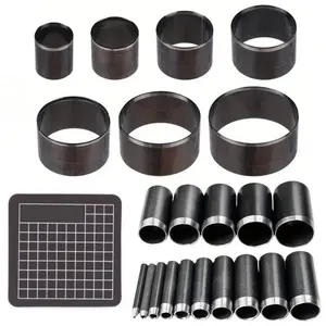 22PCS Leather Circle Cutter Tool Set,Circle Punch Tools 1-15mm 20 25 30 35 40 45 50mm, High Carbon Steel Round Cutting Dies - Hole Punch Tool Kit for DIY Leather Crafts summervibes