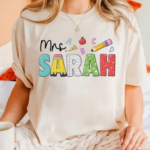 Personalized Teacher Shirt, Teacher Name Shirt, Gift for Teacher, Teacher Comfort Colors Shirt, Teacher Appreciation, Teacher Day Shirt