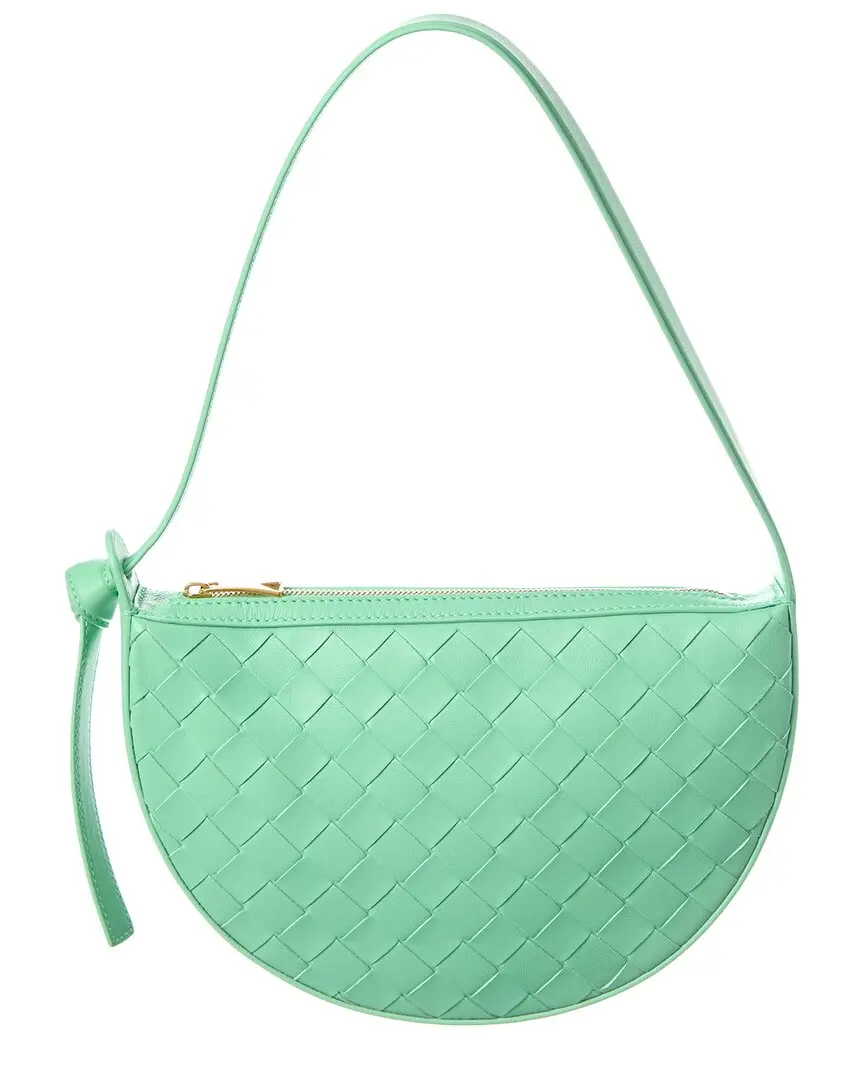 Bottega Veneta Sunrise Mini Intrecciato Leather Hobo Bag