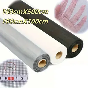 Door Mesh,Small Insect Screen, Replacement Kit for Patio  Large Size Window Screen, Adjustable Flexible Fiberglass Screen