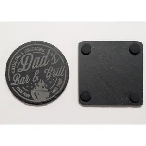 Customizable Slate Coasters 4in.