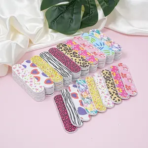 10-Piece Double-Sided Mini Nail Files Set, Colorful Nail Art Tools for Professional & Home Use, Durable and Portable Design