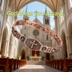 Premium Copper Bracelet for Women and Men, Ultra Strength 3500 Gauss Magnetic Bracelet, Adjustable Pure Copper Jewelry Bangle Gift Precise Hypoallergenic Durable