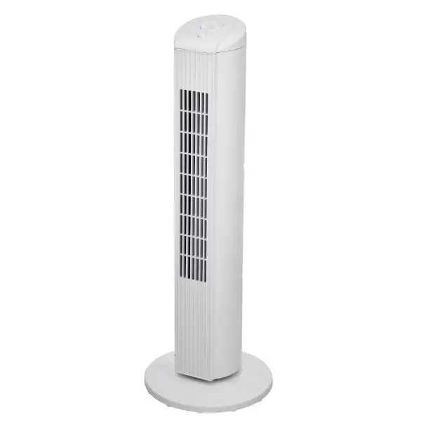 Mainstays 28-Inch Tower Fan with 3-Speed Settings and Oscillation, White, MSWMT24MWV