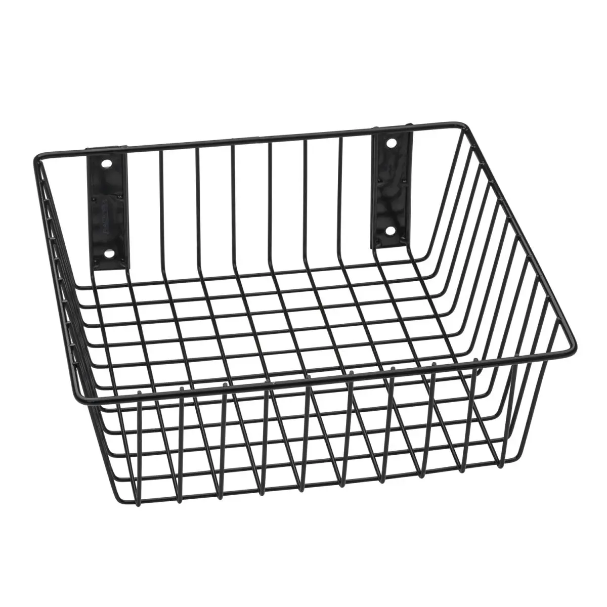 Universal Wire Basket, Black - 12 x 12 x 4 in.