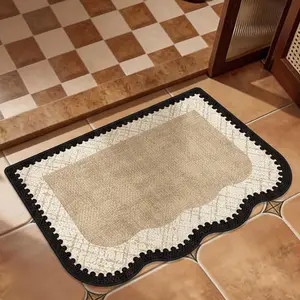 Bathroom Mat, Breathable Quick-Dry Fiber, Non-Slip Bottom, Nonslip Shower Mat, Suitable for Bathrooms and Laundry Areas, Water Absorbent Bathmat