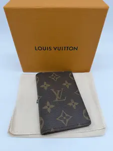 Pre-owned Louis Vuitton Coated Canvas Small Leather Goods Monogram Canvas Pocket Organizer