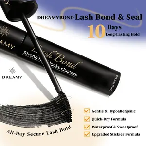 DREAMYBOND Lash Bond & Seal Glue (Black & White), Waterproof Eyelash Extension Adhesive, Cluster Lash Glue, Hypoallergenic & Sensitive Eye Safe, Long-Lasting, and Lash Glue Remover – Strong Hold & Gentle Removal for DIY & Professional Use