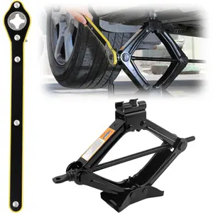 Scissor Jack for , Portable Tire Changing Kit with Maximum Load 1T, Ratchet Wrench, Professional Accessories for MPV SUV