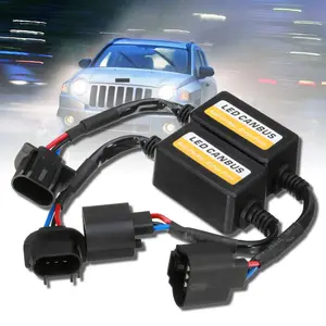 2PCS H13/9008 Blinker Resistor, Car LED Headlight Canbus Decoder, Warning Error Fault Decoder to Fix Bulb Switch Problem, Universal LED Light System Anti-Flicker Harness Adapter