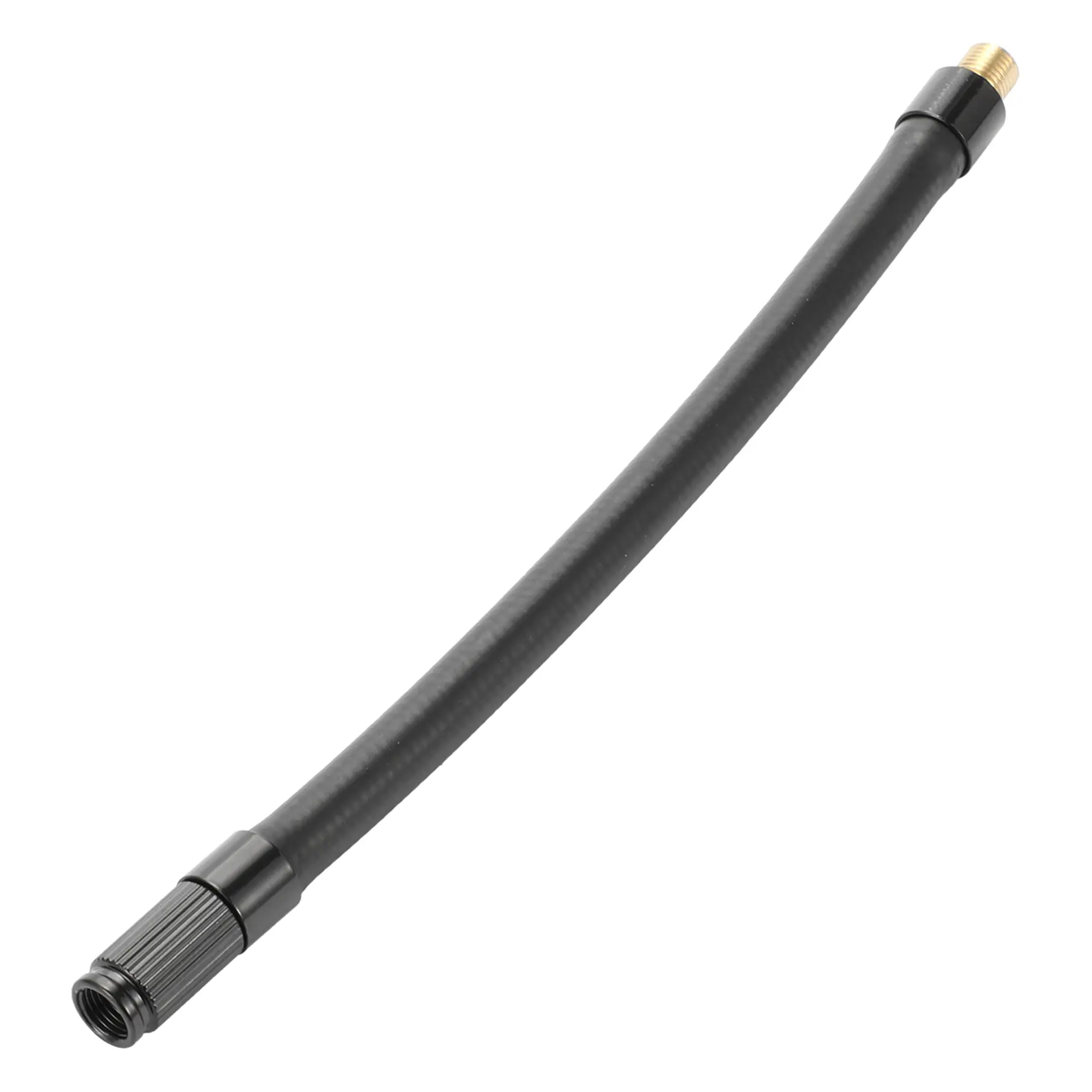 Universal Tire Inflator Extension Tube Air Pump Extend Hose Adapter Tire Valve 7.87inch M8x0.8 10mm OD Durable Rubber Black Connector