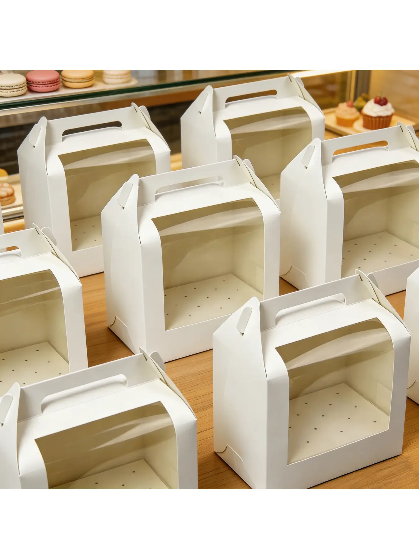 5/1pcs Handheld White Cardboard Lollipop Boxes with Clear Window, Visible Strawberry Chocolate Candy Gift Display Boxes for Handmade Presents.needoh.paper plates