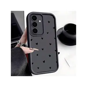 1pc Minimalist Heart Design Shockproof Phone Case, Thick Anti-Slip  Compatible With Samsung Galaxy Series A54/A53/A52(A52S Compatible)/A34(5G)A32(5G)/A14(5G)/A13 5G/A04S/S21/S21U/S22/S22U/S23/S23+/S23U And S24 Series A15/A35(5G)/A55(5G)/A25(5G)