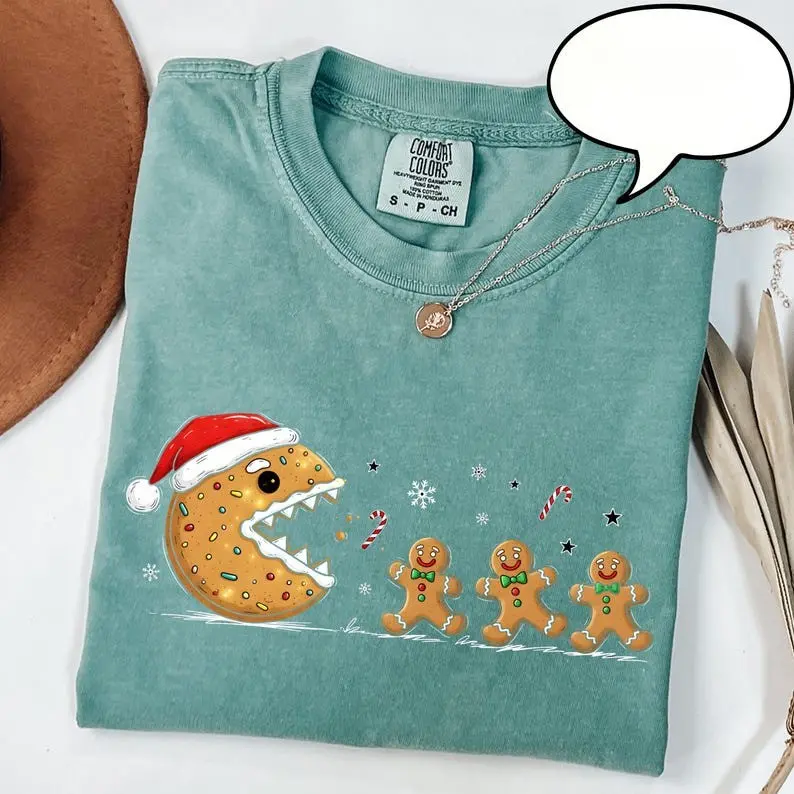 Comfort Colors Christmas Cookie T-Shirt, Gingerbread Cookies Shirt, Merry Christmas T-Shirt, Cute Christmas Tee