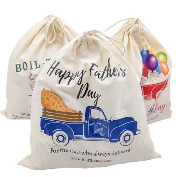 BOIL-THE-BAG Cotton Boiled Peanut Kits (2-Pack) - Father's Day Souvenir Gift Bag, Savory Nut Snack Treat