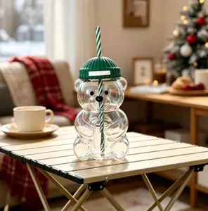 Bearista Cup Bottle Coffee Drinkware Water Bottles Tumbler Mug Washable Reusable Bottled Portable