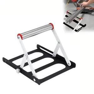 Adjustable Cutting Machine Stand, 45-130mm Height, Foldable Stainless Steel Non-Slip Base, Portable Tripod Auxiliary Holder