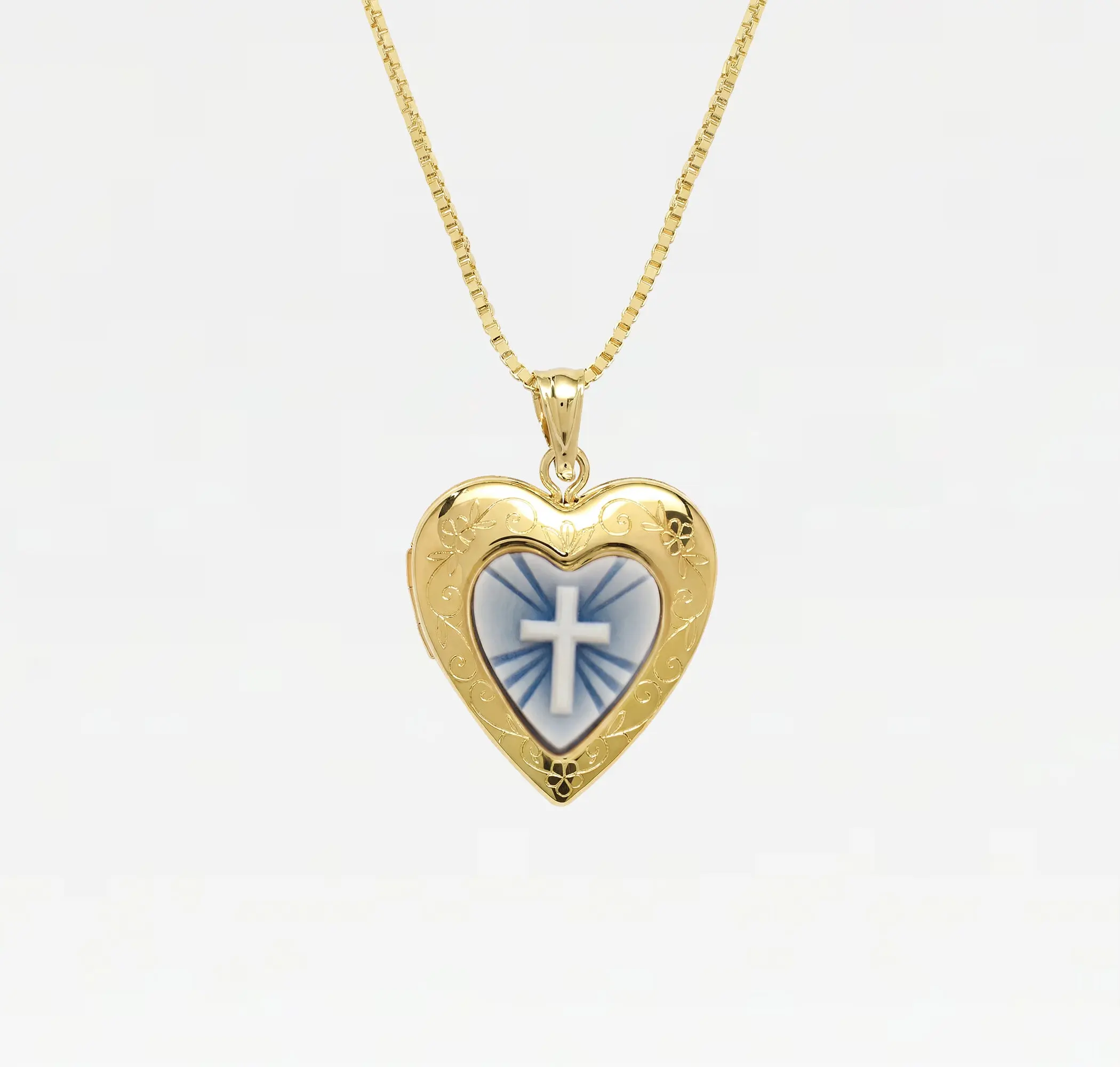 The Blue Cross Photo Locket