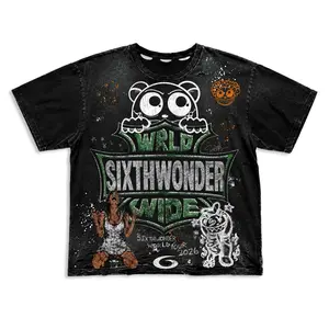 Sixthwonder World Tour 2026 Distressed T-shirt