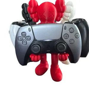 Gaming Standing Controller Holder Stylish Video Game Accessories for Home - 8 Inch Tall Plastic Mounts for PS5 Controllers - Space Saving Design & Easy Installation - Art Inspired Design Console Smartphone