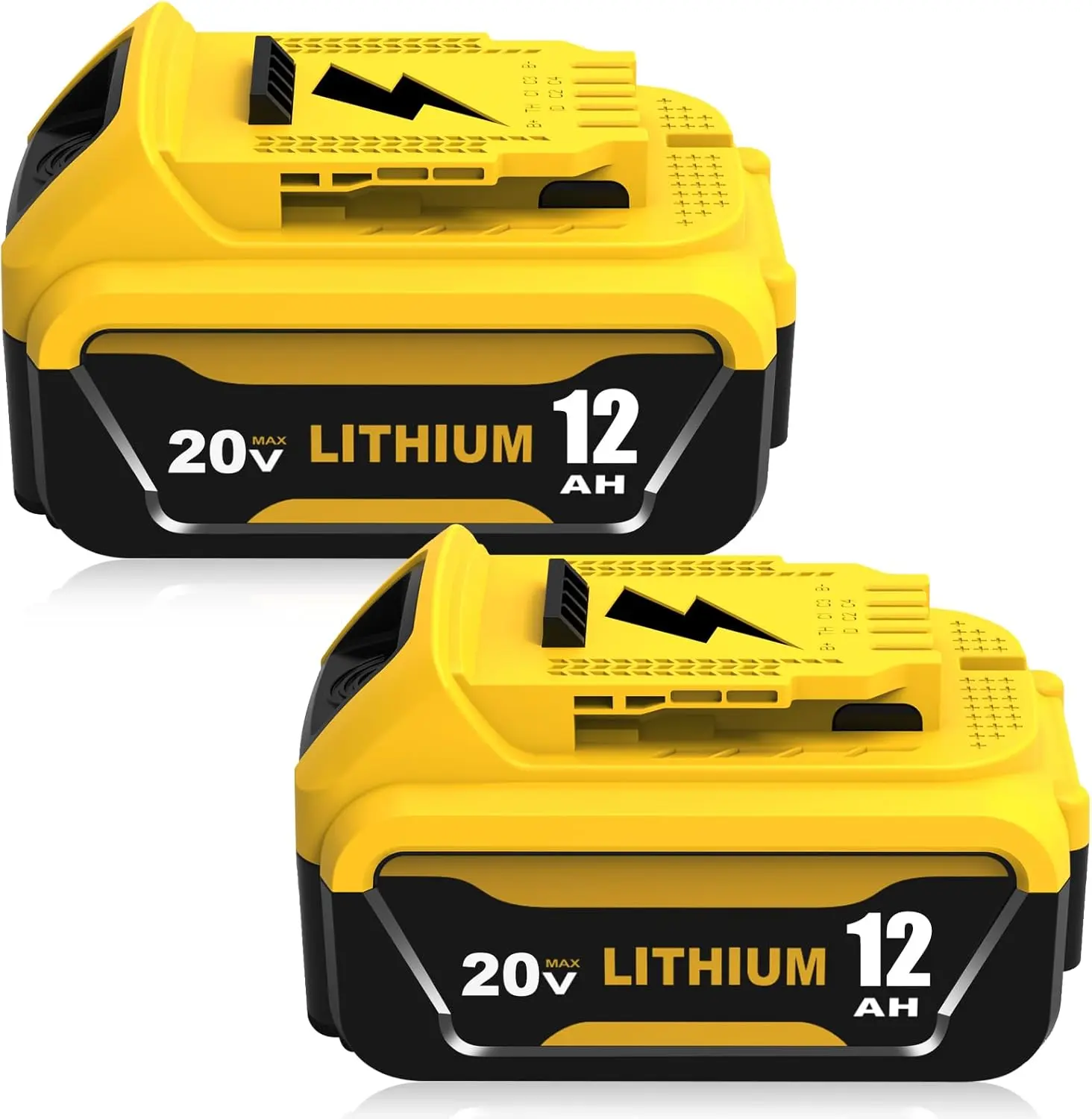Ultimate  Power Bundle: 12,000mAh DeWalt 20V Max  Lithium Ion Replacement Heavy Duty   Batteries – Compatible with DCB200/DCB201/DCB203/DCB206