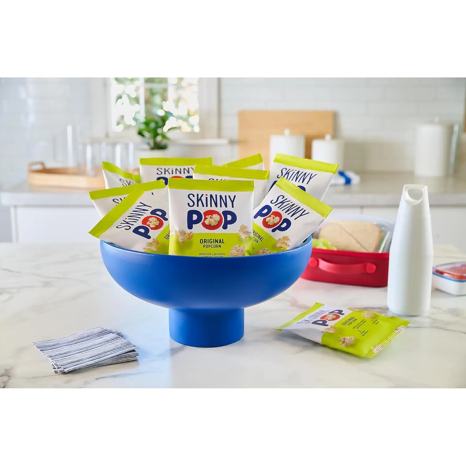 SkinnyPop Popcorn & Puffs Variety Variety Pack, SkinnyPop Original and Kettle Corn, and Pirate's Booty, Gluten-Free, Individually Sized Snack Bags, 0.5oz and 0.8oz Bags (18 Count)
