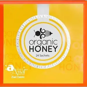 Organic Natural Honey (Large Pack of 24 Sachets 10Gram Each)