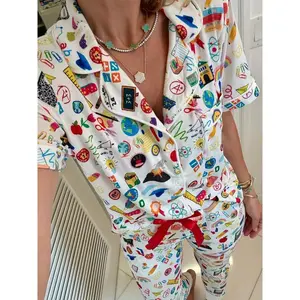 Teacher of the Year Jogger Pajama Set White Womenswear
