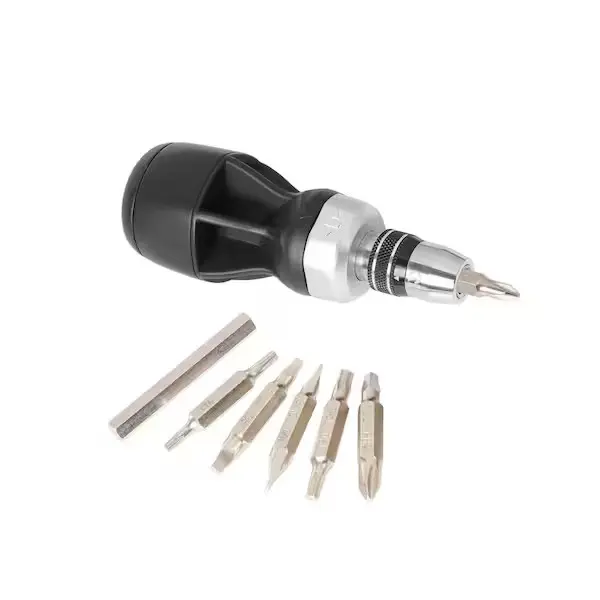 12-in-1 Quick Load Ratcheting Stubby Screwdriver Set