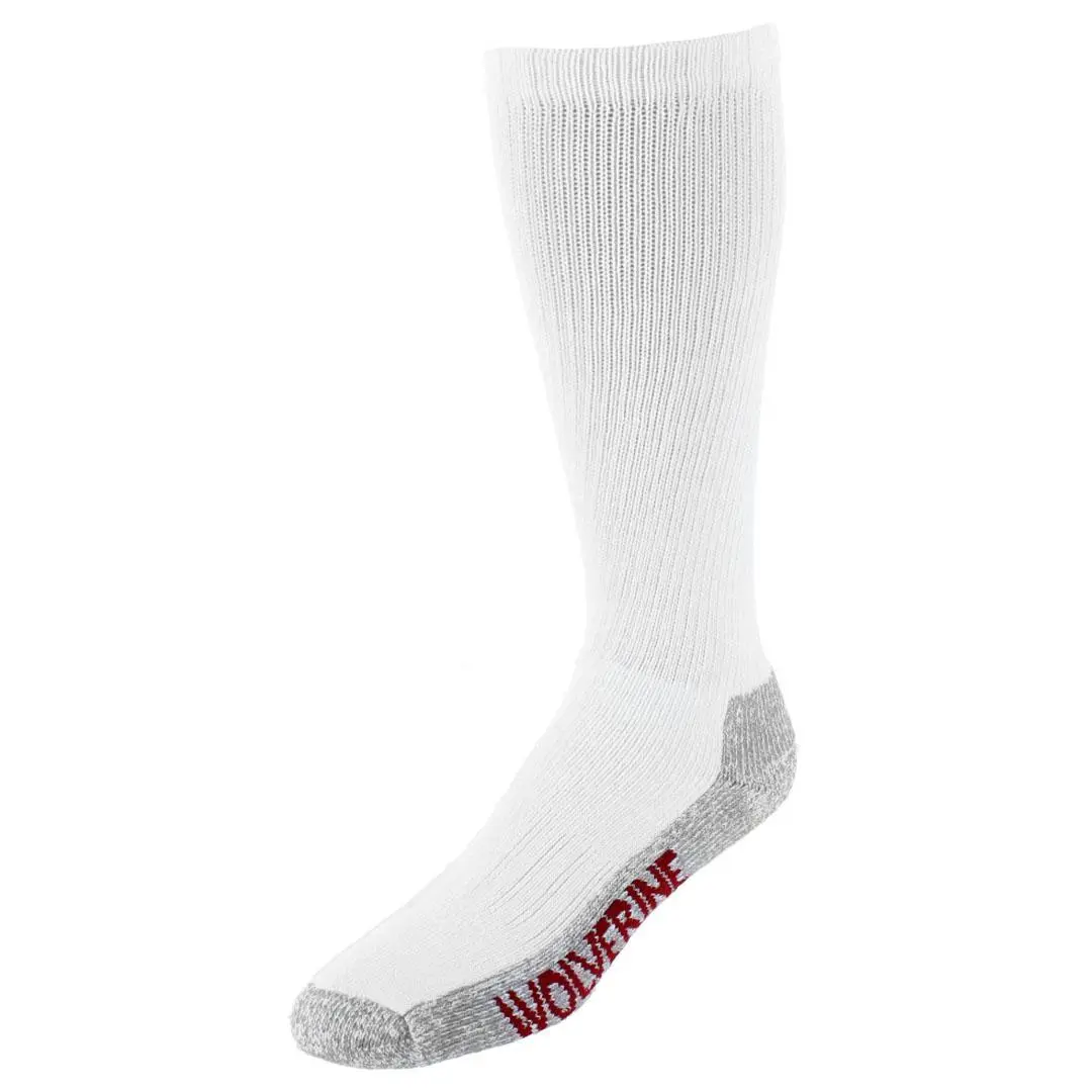 Wolverine Men's Steel Toe Cotton Over The Calf Sock (2 Pair Pack), Over The Calf Socks, Menswear, Smooth