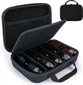 Travel Sunglasses Organizer,Hard Glasses Case for Ray-Ban Meta /Skyler/Headliner Glasses, for Men Women