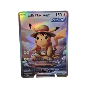 Luffy Pikachu ex Edge-to-Edge Holo Display Card