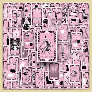 Tarot Card Pattern Sticker, 156pcs/set Creative Mysterious Design DIY Decorative Sticker, DIY Decals for Phone Case, Computer, Guitar, Bag, Water Cup, Scrapbook Decoration