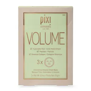 Pixi Volume Sheet Mask - Smoothing Facial Mask with Peptides & Collagen, Pack of 3 Pixi Volume Sheet Mask - Smoothing Facial Mask with Peptides & Collagen, Pack of 3