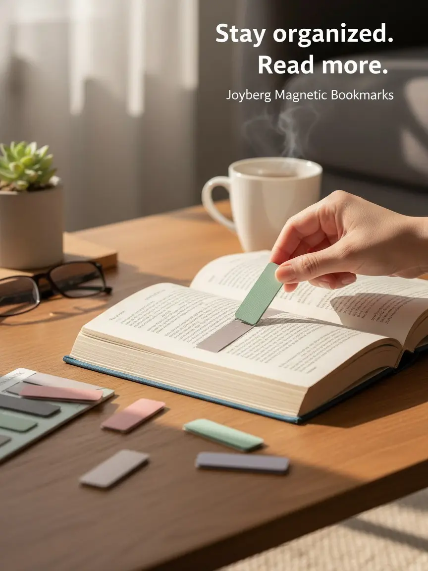 15-Piece Paper+Metal Book-Inspired Magnetic Bookmarks, 3-Color (Misty, Ocean, Emerald) Elegant Fade-Resistant Page Markers for Book Decoration, Office Stationery Gifts for Friends, Clip Pages