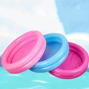 Inflatable Swimming Pool, 1 Count 2 Layer Inflatable Kiddie Swimming Pool for Kids, Durable PVC Material Pool for Outdoor Garden Backyard, Swimming Pool Portable