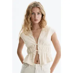 H&M Tie-front top