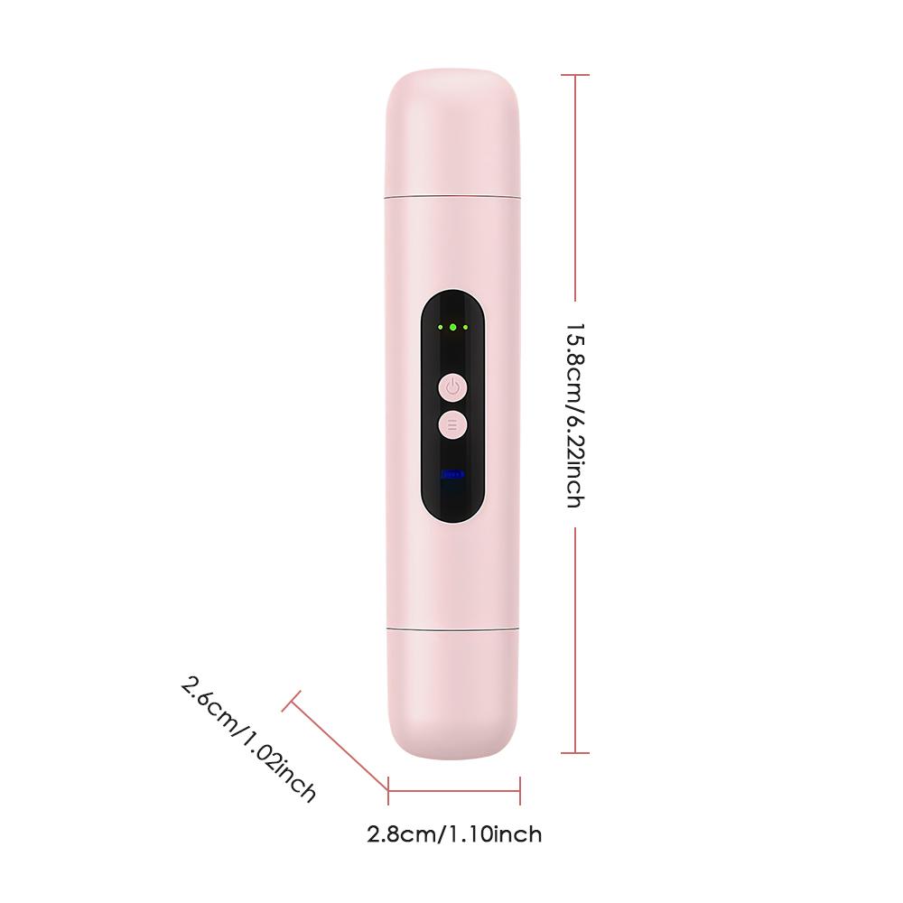 Women's 2-in-1 Dual-Head Electric Shaver Trimmer Hair Remover - Rechargeable Painless Device with IPX7 Waterproof Detachable Stainless Steel & Ceramic Heads, Wet Dry Portable PC Charger Compatible for Face, Bikini Area