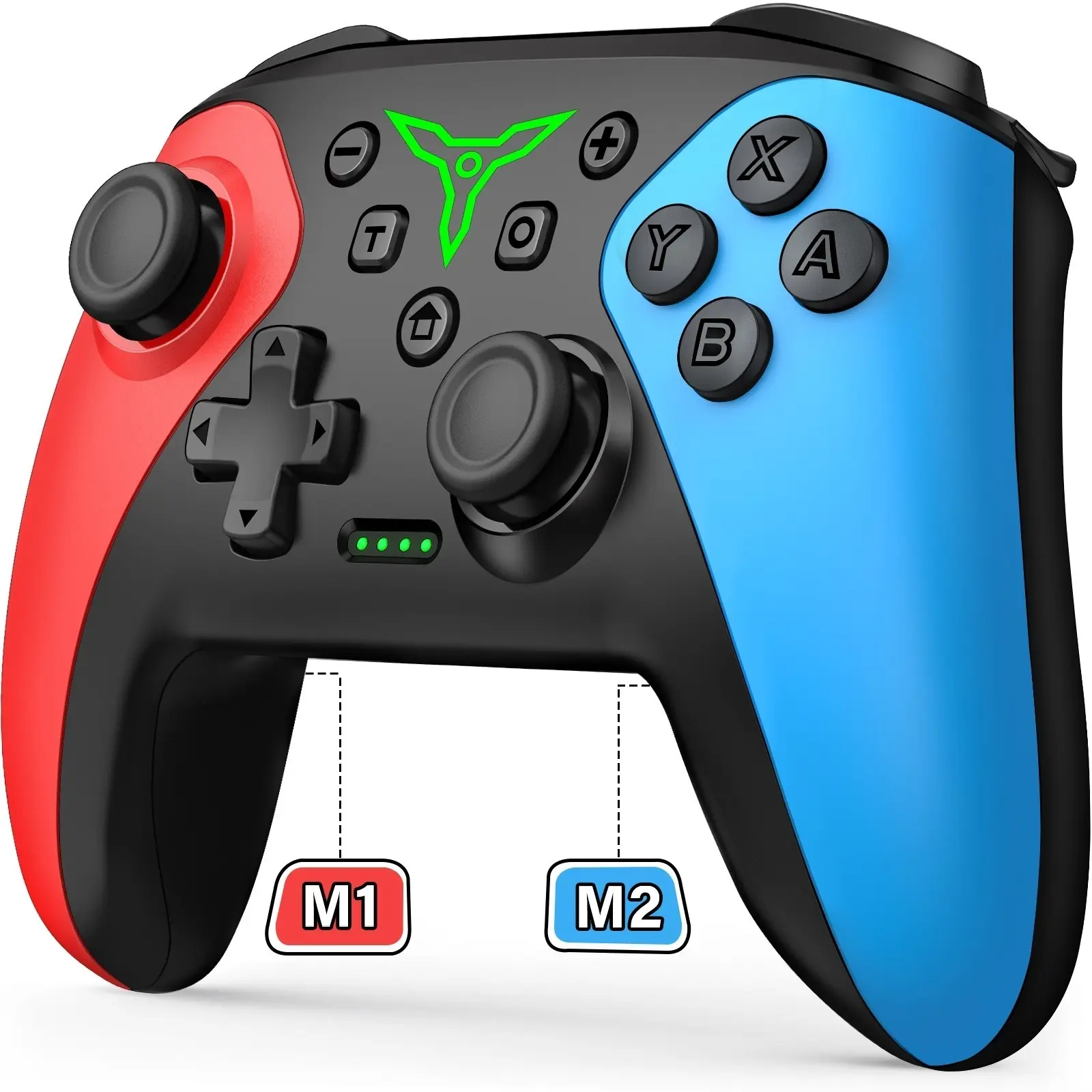 Wireless Switch Controller for Nintendo Switch/Switch 2/Lite/OLED Controller, Switch Controller with a Mouse Touch Feeling on Back Buttons, Extra Switch Pro Controller,With Programmable, Turbo Function