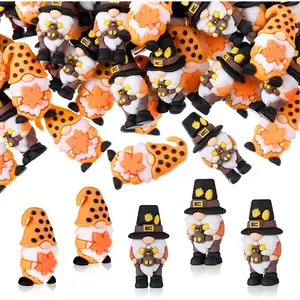 50 Pcs Mini Fall Gnomes Bulks Mini Fall Thanksgiving Figures Gnomes Decorations Ornaments for Autumn Tiered Tray Table Centerpieces Harvest Party Favors Gift to Hide and See, 1.49 Inches