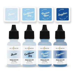 Glacier Caves Fresh Dye Ink Mini Cube & Reinker Bundle
